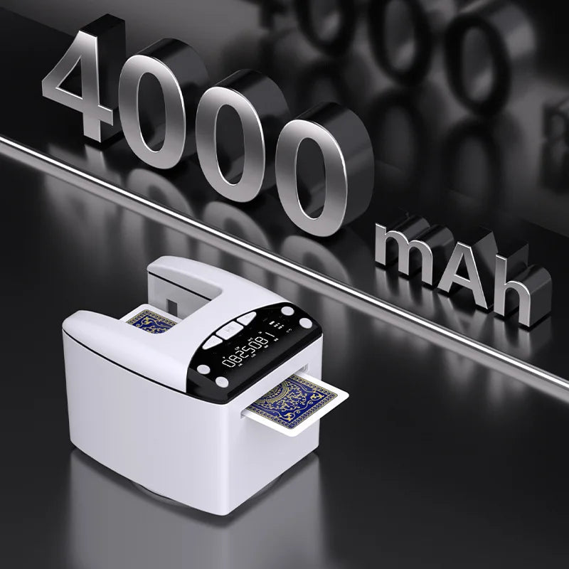 Playing Cards Electric Dealer Dispenser Automatic Poker Cards Dealing Machine 4000mAh Rechargeable Poker Device for Party Games