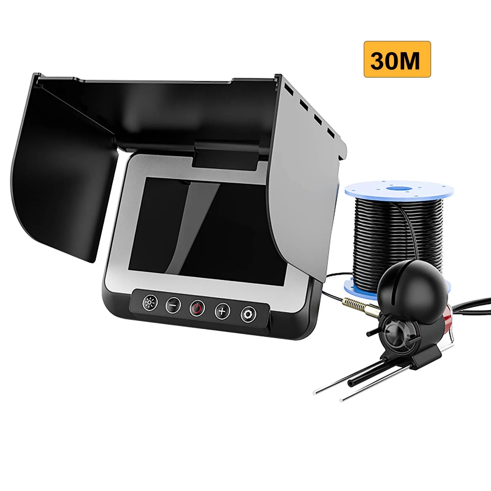 Underwater camera 1080p 4.3 inch lcd Endoscope camera Waterproof 6 Hours Endurance Night Vision 15/30m For ICE/Sea