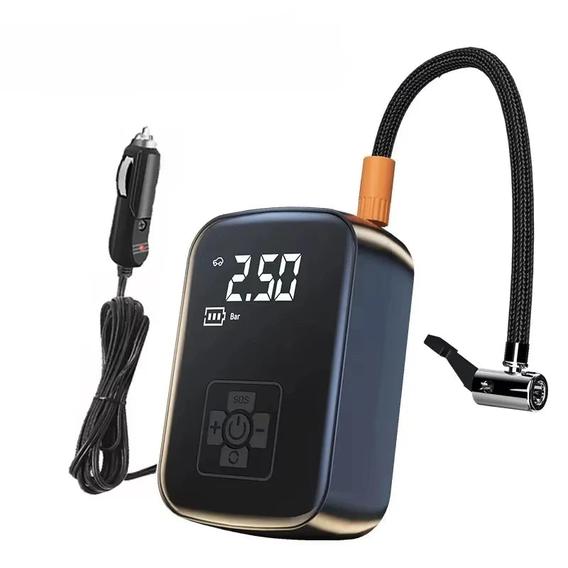 150PSI Electric Tire Pump & Multi-Vehicle Air Compressor for Cars/Motorcycles/Bikes/Boats/Sports Balls with Auto-Stop & Fast Inf