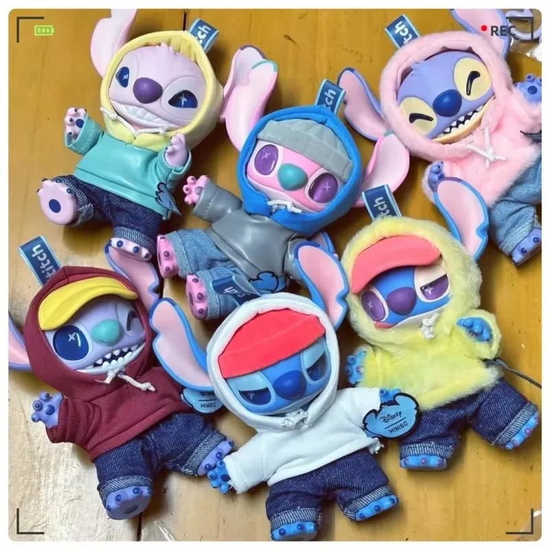 Original Stitch Eat Someing Before Sleep Series And Gen Z Street Series Vinyl Plush Pendant Blind Box Cute Doll Bag Pendant Gift