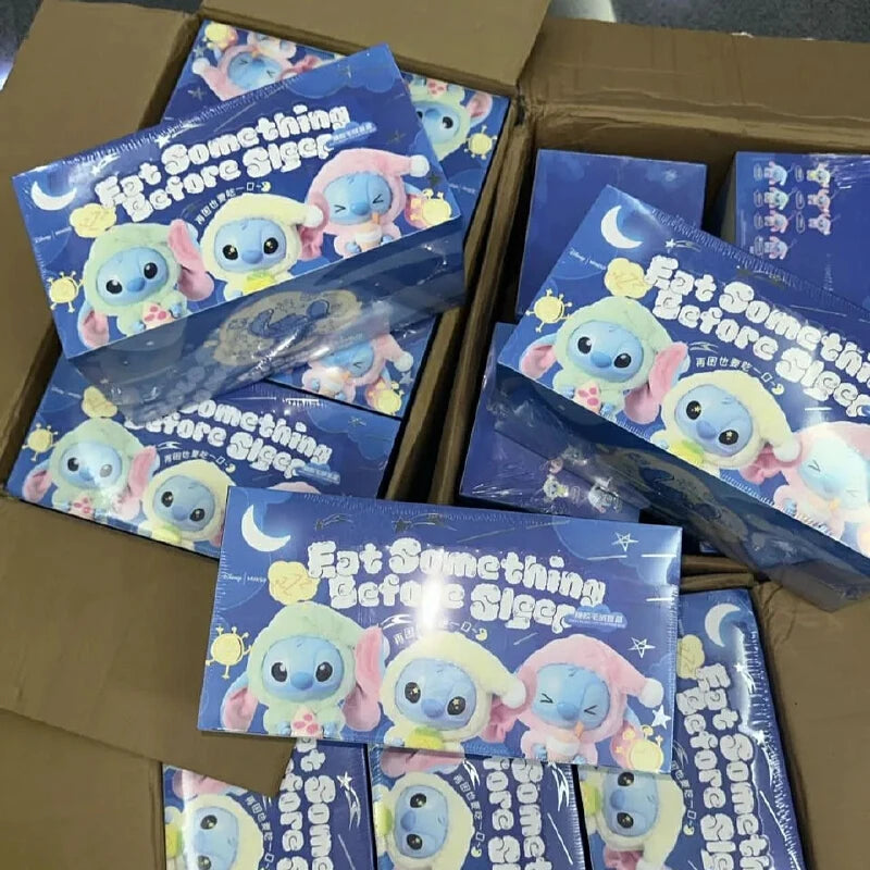 Original Stitch Eat Someing Before Sleep Series And Gen Z Street Series Vinyl Plush Pendant Blind Box Cute Doll Bag Pendant Gift