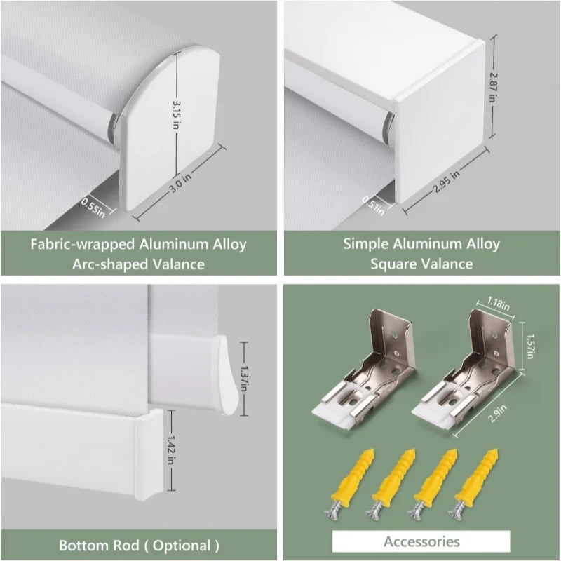 China Factory Wholesal 100% Waterproof Blackout Custom Size Wifi Alexa tuya Google Remote Control Smart Roller Blinds For Window