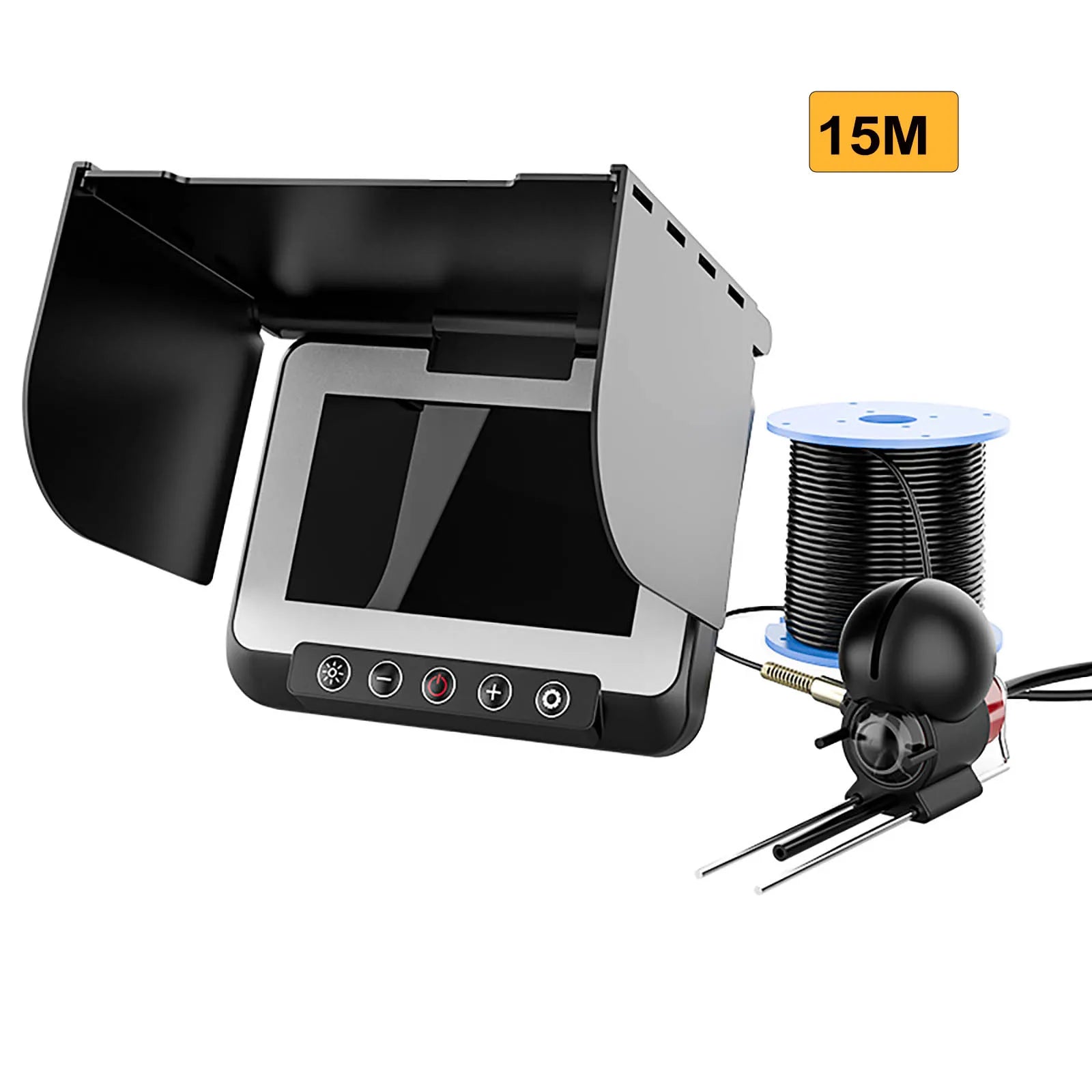 Underwater camera 1080p 4.3 inch lcd Endoscope camera Waterproof 6 Hours Endurance Night Vision 15/30m For ICE/Sea