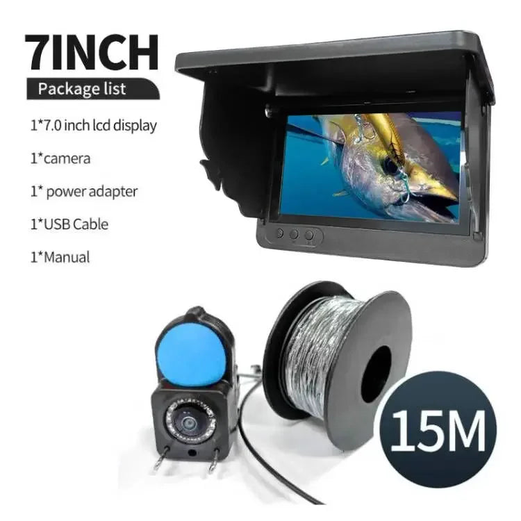 Underwater camera 1080p 4.3 inch lcd Endoscope camera Waterproof 6 Hours Endurance Night Vision 15/30m For ICE/Sea