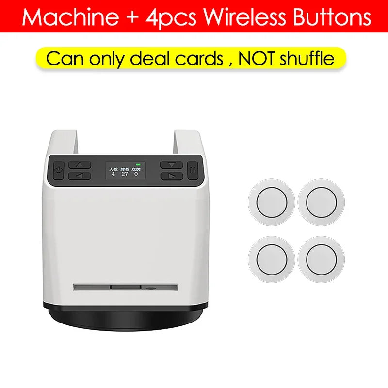 Automatic Card Dealer 2500mAh Rechargeable Poker Dealing Machine 360° Rotating Playing Cards Distributor Dispenser Poker Device