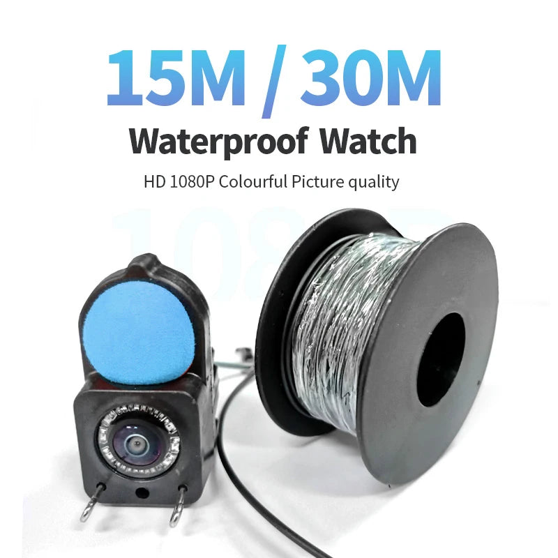 Underwater camera 1080p 4.3 inch lcd Endoscope camera Waterproof 6 Hours Endurance Night Vision 15/30m For ICE/Sea