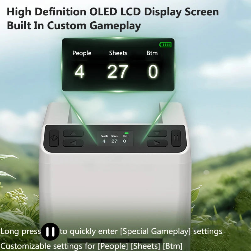 Automatic Card Dealer Rechargeable Dealing Machine Playing Cards Dispenser Tool Electric Poker Device for Party Games Camping
