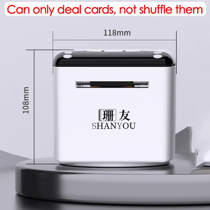 Playing Cards Electric Dealer Dispenser Automatic Poker Cards Dealing Machine 4000mAh Rechargeable Poker Device for Party Games