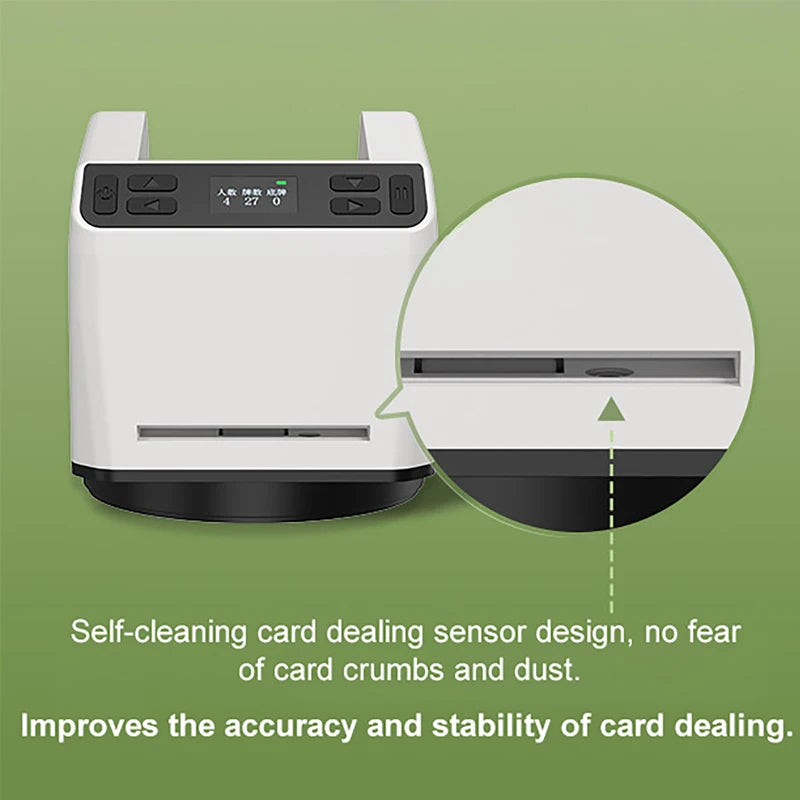 Automatic Card Dealer Rechargeable Dealing Machine Playing Cards Dispenser Tool Electric Poker Device for Party Games Camping