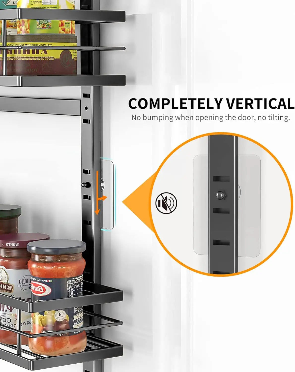 9-Tier Over The Door Pantry Organizer, Pantry Organization and Storage, Black Hanging Basket Wall Spice Rack Seasoning Shelves