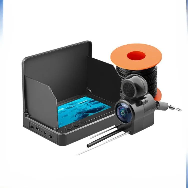 Fish Finder LCD 4.3 Inch Display Underwater 220° Fishing Camera Waterproof IPS 1080P 9 Hours Endurance Night Vision 15/20/30m